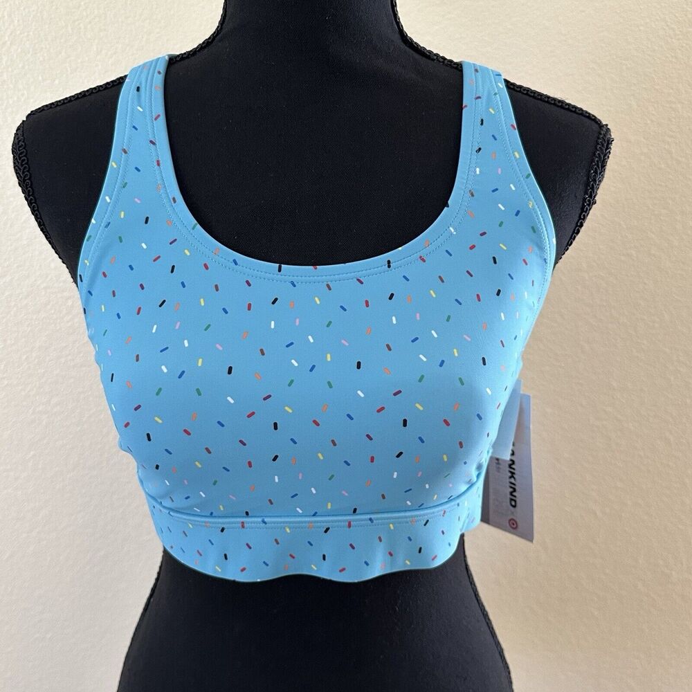 Humankind Pride Women’s Swim Top Multicolor Blue Size S NWT